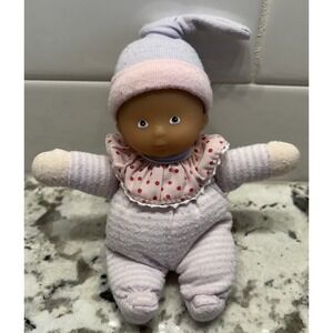 Corolle Doll Minireves Pink Stripes Small Lovey Snuggly‎